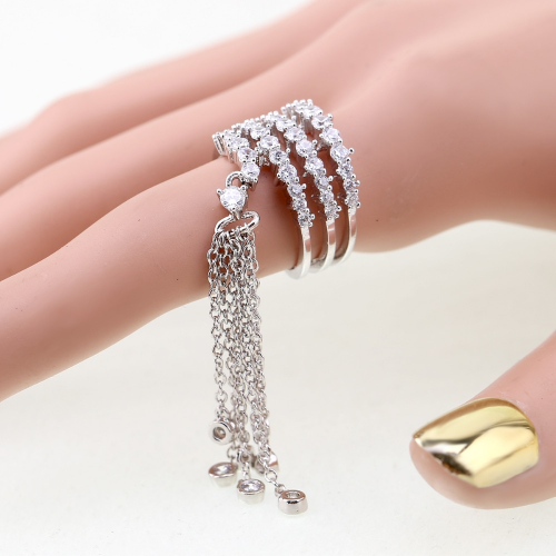 Zircon Tassel Ring Style 02