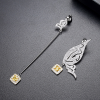 Butterfly Long Line Zircon Earrings