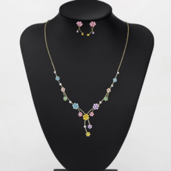 Alternative view of Gold Plated Swarovski Set