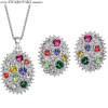 Swarovski Crystals Set-Silver