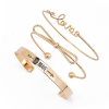 3 Pcs Love Bracelet Set