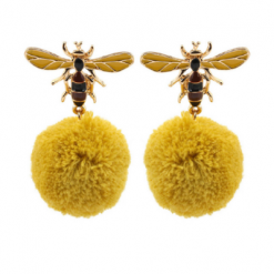 Bee Earrings Yellow