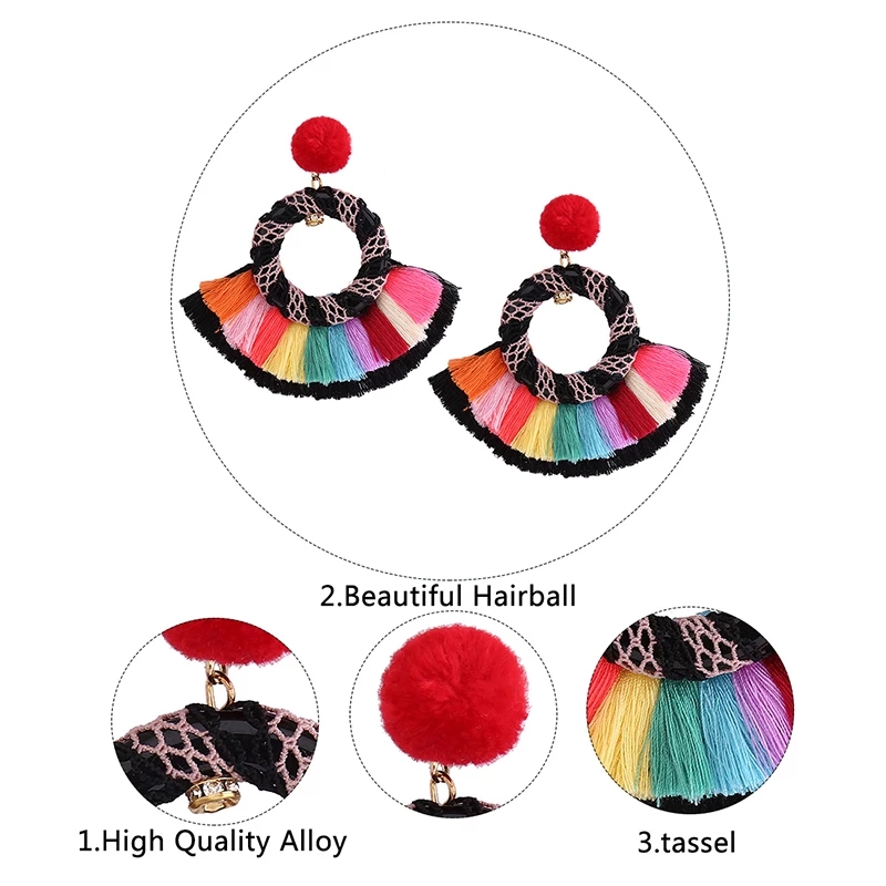 Multi Thread Hoop Earrings