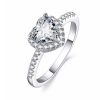 Crystal Heart Ring