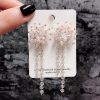 Crystal Tassel Long Earrings