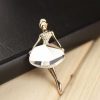 Dancing Doll Crystal Brooch