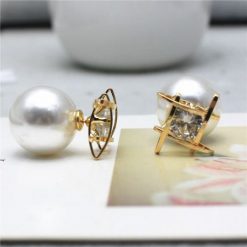 Double Sided Pearl Studs