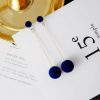 Double Plush Ball Earrings