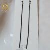 Long Chain Earrings Black