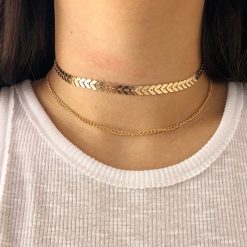 Alternative view of Multi Arrow Choker Gold
