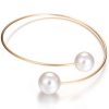 Simulated Pearl Adjustable Bangle