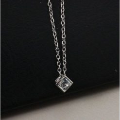 Tiny Box Pendant Chain