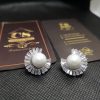 Pearl Zircon Studs