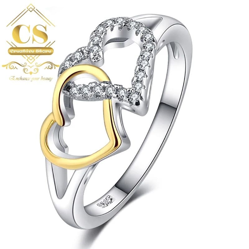 Dual Heart Ring
