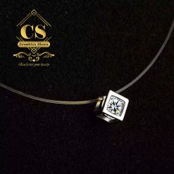 Transparent Tiny Box Pendant