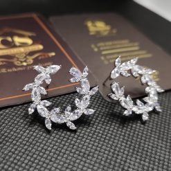 Zircon Small Branch Earrings
