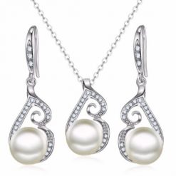 White Pearl Crystals Set