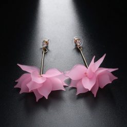 Colorful Acrylic Flower Earrings