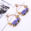 Flower Hoop Earrings