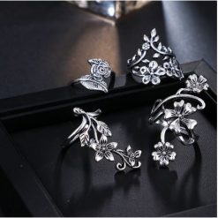Antique Flower Rings Set