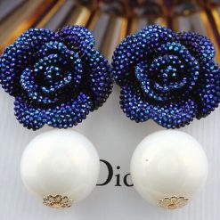 Big Rose Pearl Studs
