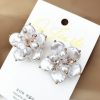Fresh Pearl Floral Studs