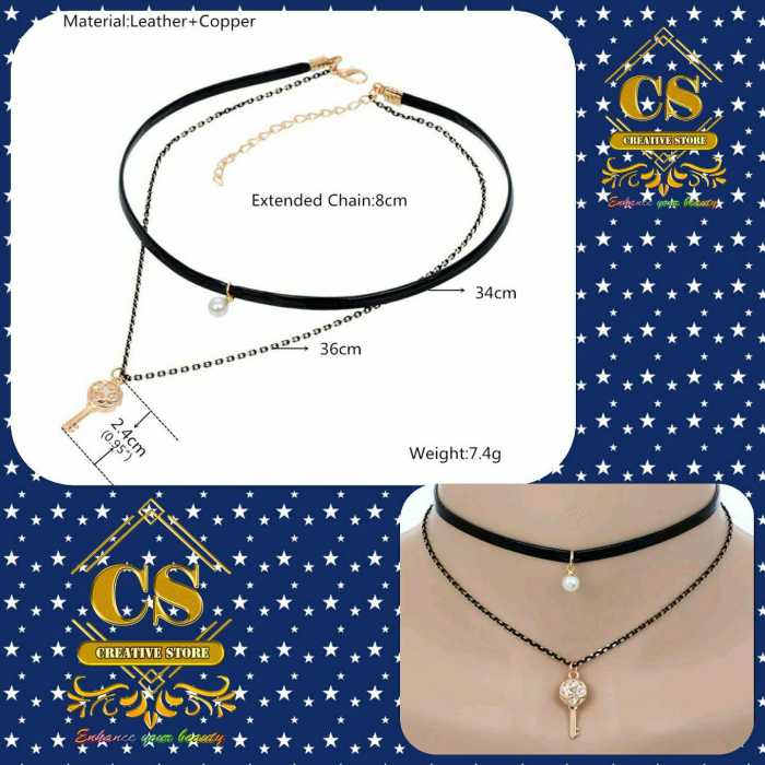 Key Style Multi Layer Choker