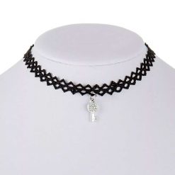 Rhinestone Key Choker