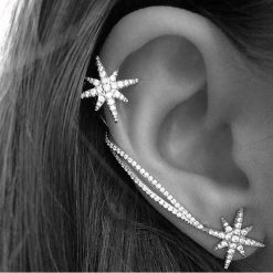 Snow Flower Earcuff